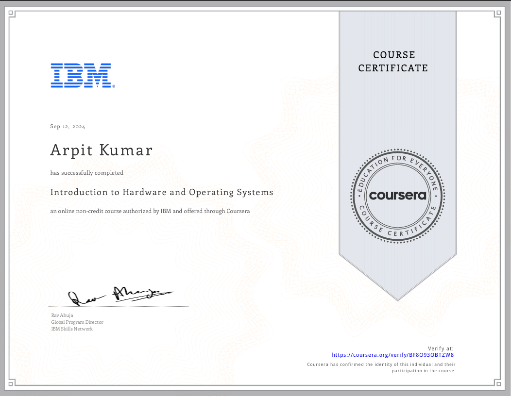 Certificate 9